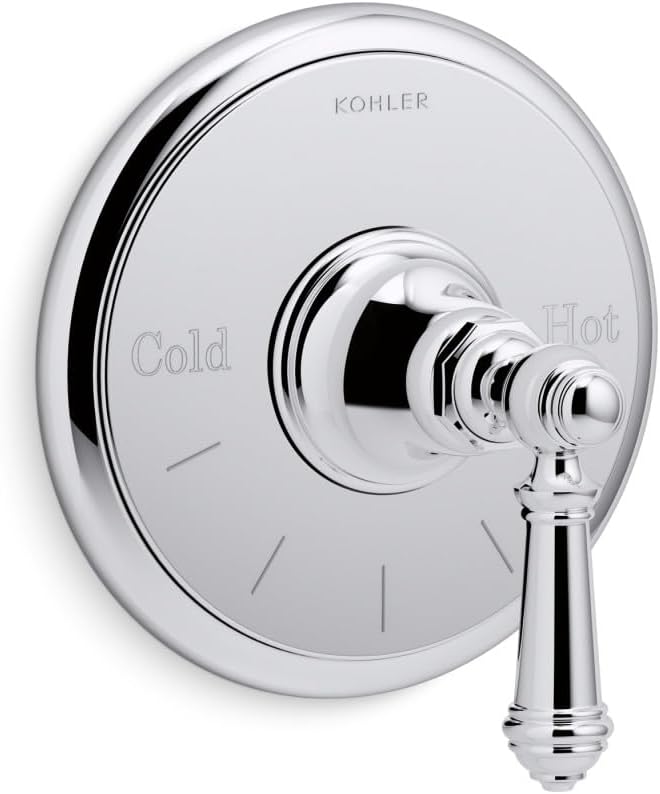 KOHLER Artifacts Mastershower Temperature Control Valve Trim With Lever Handle