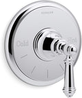 KOHLER Artifacts Mastershower Temperature Control Valve Trim With Lever Handle