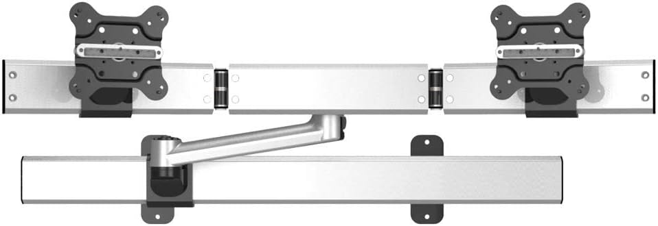 Dual Monitor Wall Mount for Apple Quick Release Single Arm Extension