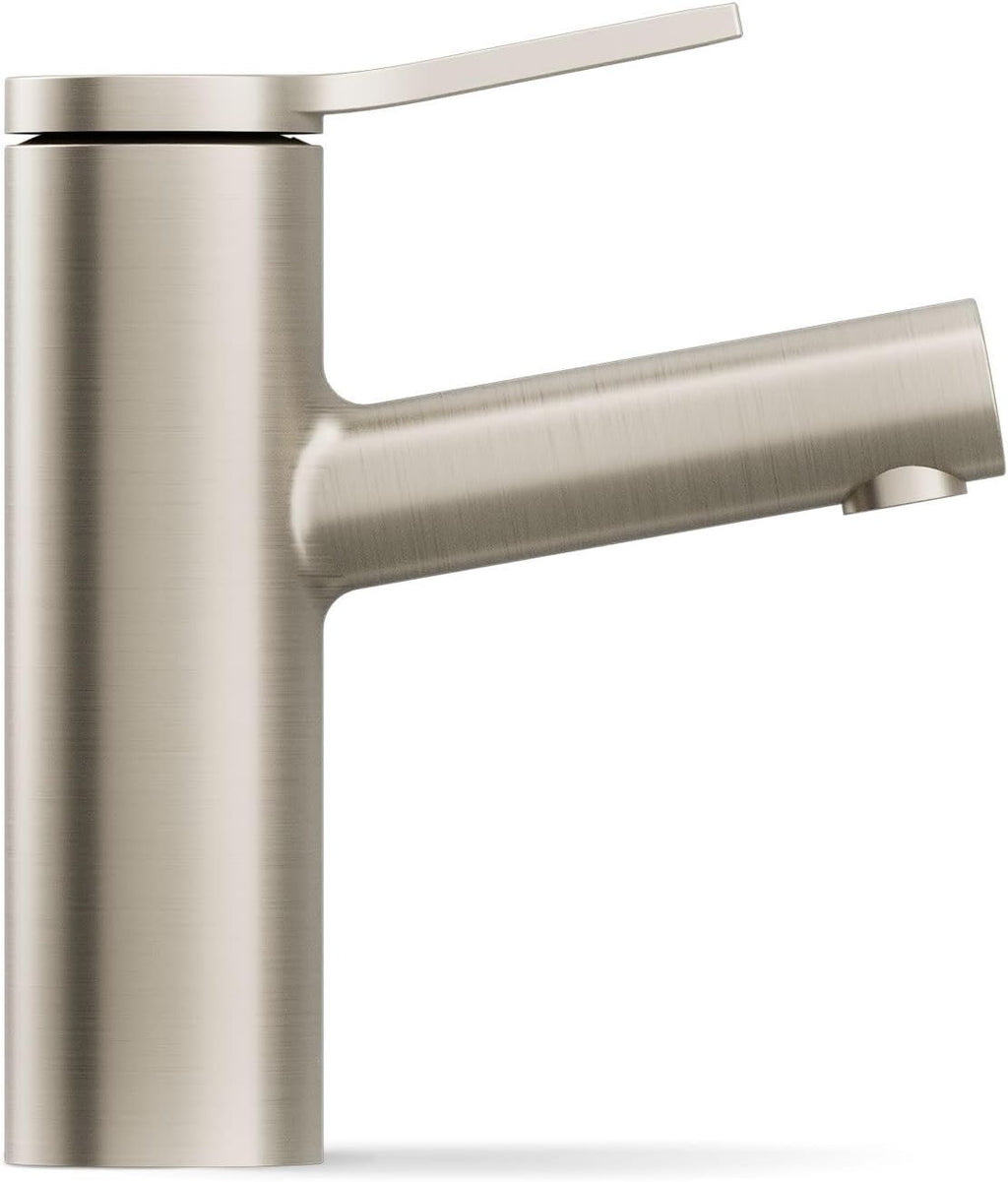KOHLER K-35048-4K-BN Elate® Single-Handle Bathroom Sink Faucet, Bathroom Faucets, 1.0 GPM, Vibrant Brushed Nickel