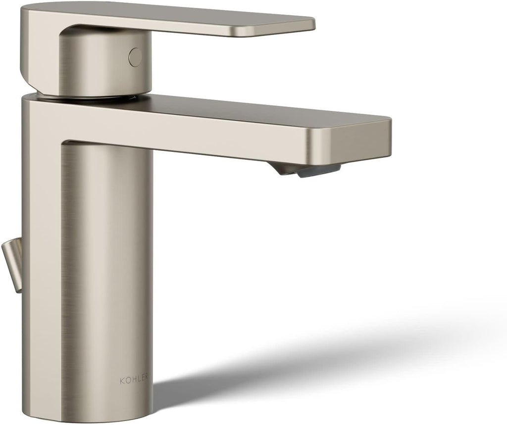 Kohler 23472-4K-BN Parallel Single-Handle 1.0 GPM Bathroom Sink Faucet, Vibrant Brushed Nickel