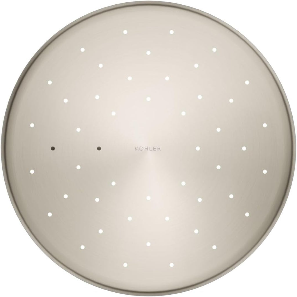 Kohler 26301-BN Statement® Open Rain iconic single-function rainhead,' 2.5 gpm, Vibrant Brushed Nickel
