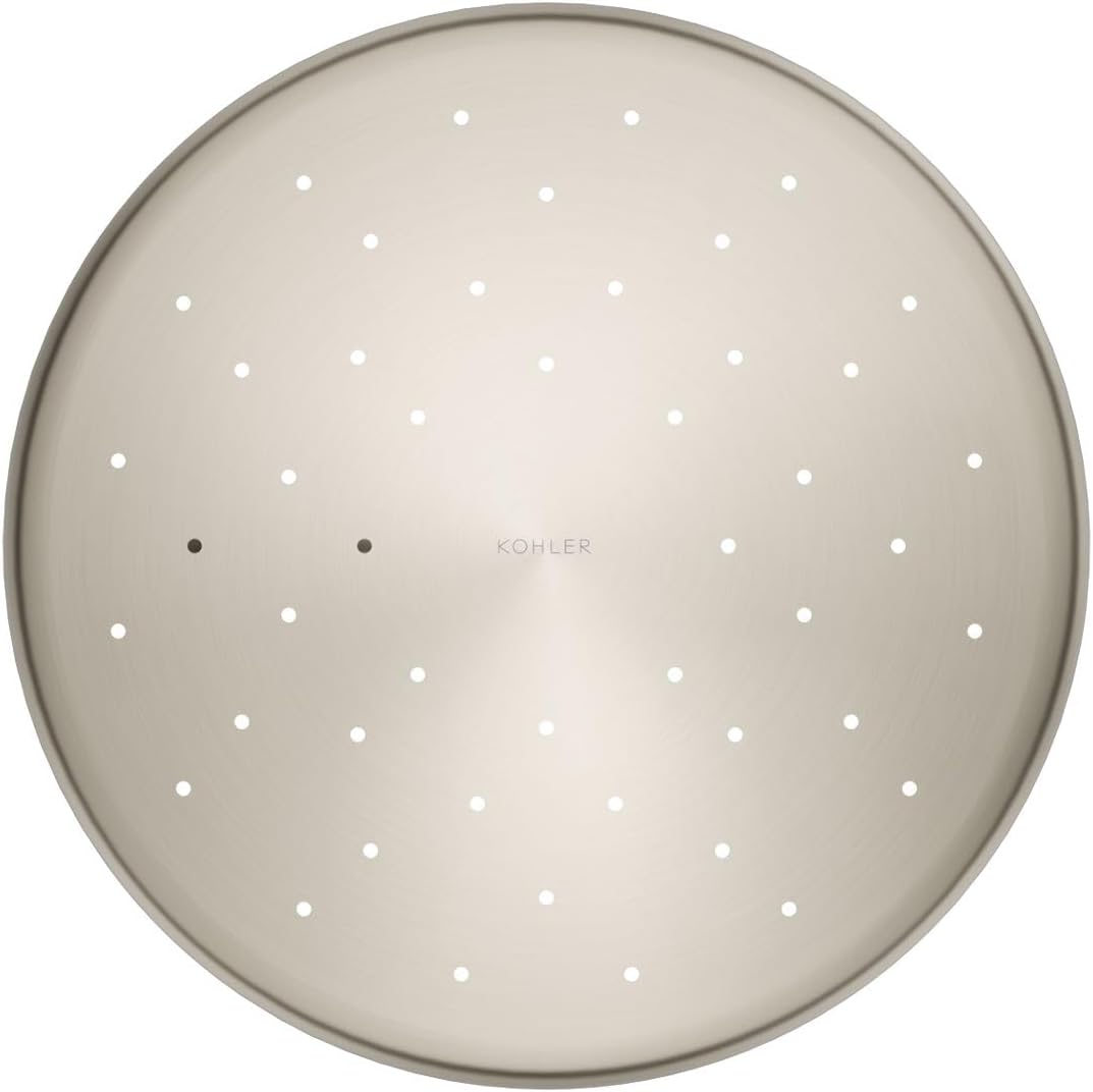 Kohler 26301-BN Statement® Open Rain iconic single-function rainhead,' 2.5 gpm, Vibrant Brushed Nickel