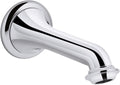KOHLER K-72792-CP Artifacts Wall-Mount Bath Spout with Turned Design, Less Handles, Polished Chrome