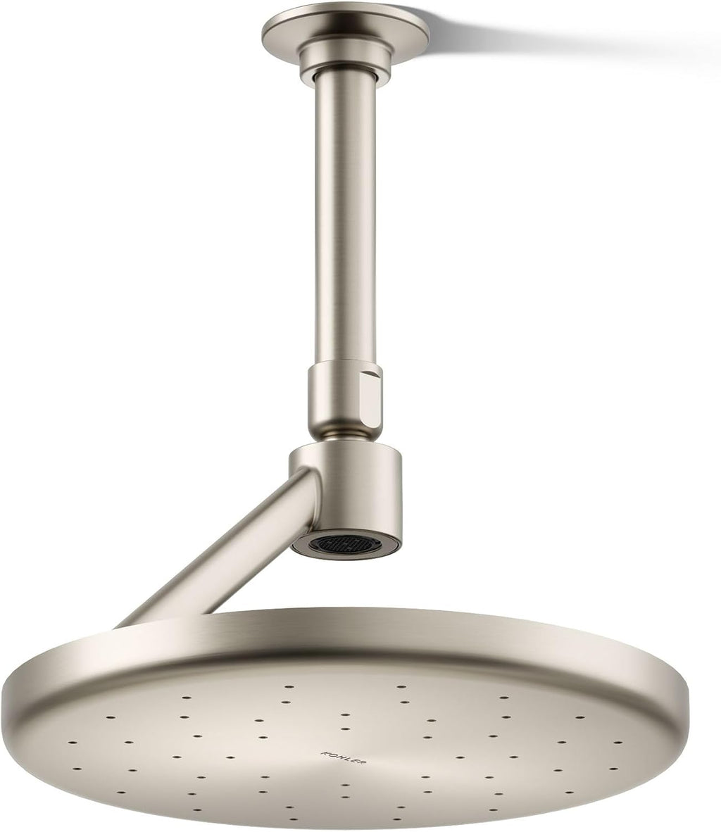 Kohler 26301-BN Statement® Open Rain iconic single-function rainhead,' 2.5 gpm, Vibrant Brushed Nickel