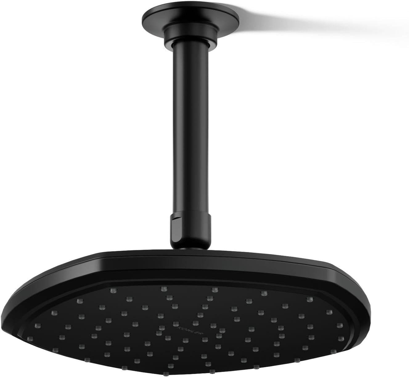Kohler 27051-BL Occasion® 8' single-function rainhead, 2.5 gpm, Matte Black
