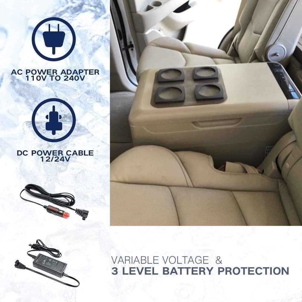 Voltage Car Refrigerator Compressor Cool Box Truck 24V/12V/110-240V (22L) Car Mini Refrigerators