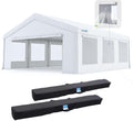 Quictent 20x20 Heavy Duty Party Tent with Roll-up Ventilated Mesh Windows&Cover, Outdoor Event Shelter for Parties Wedding Carports Canopy BBQ