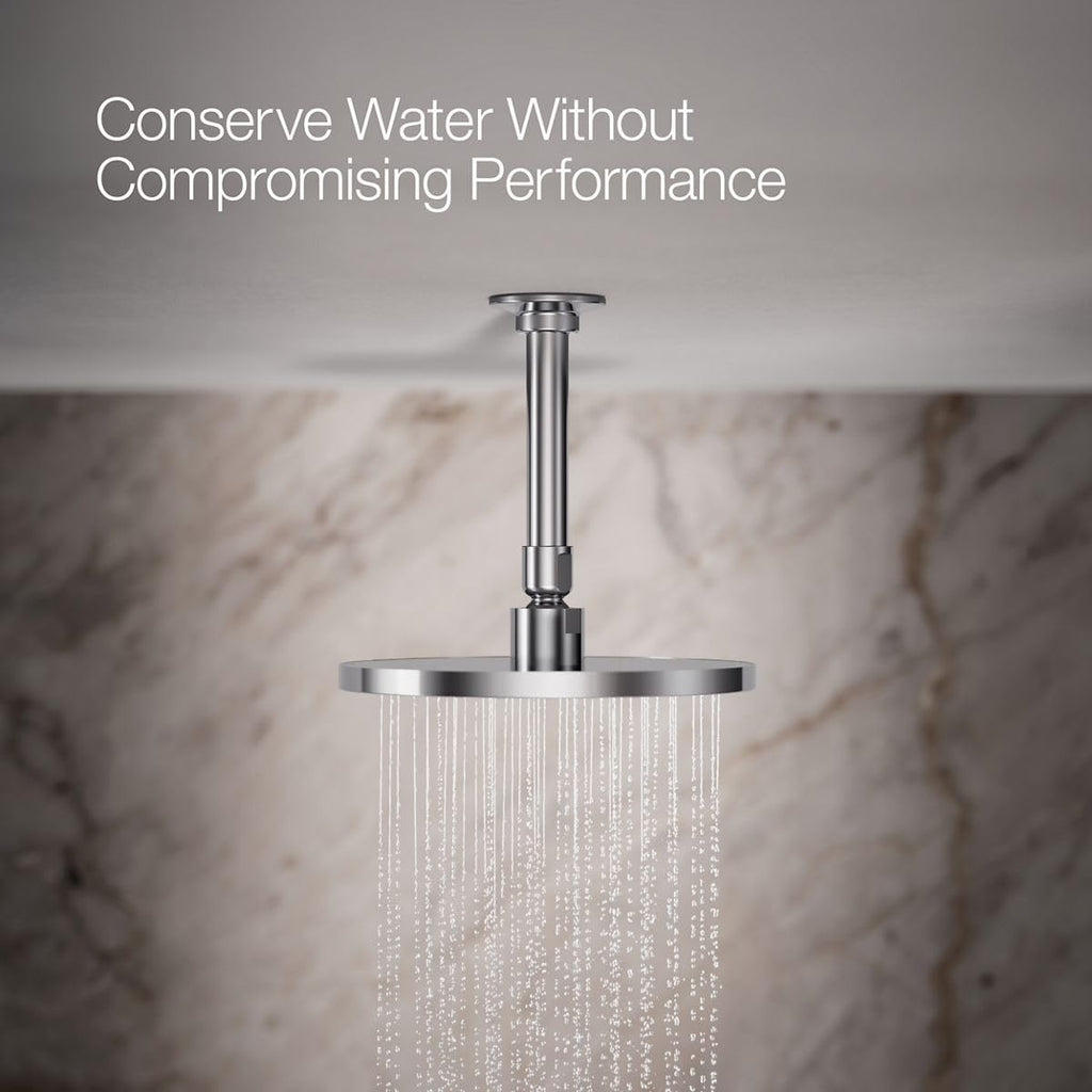 Kohler 13688-CP Contemporary Round 8' single-function rainhead, 2.5 gpm, Polished Chrome