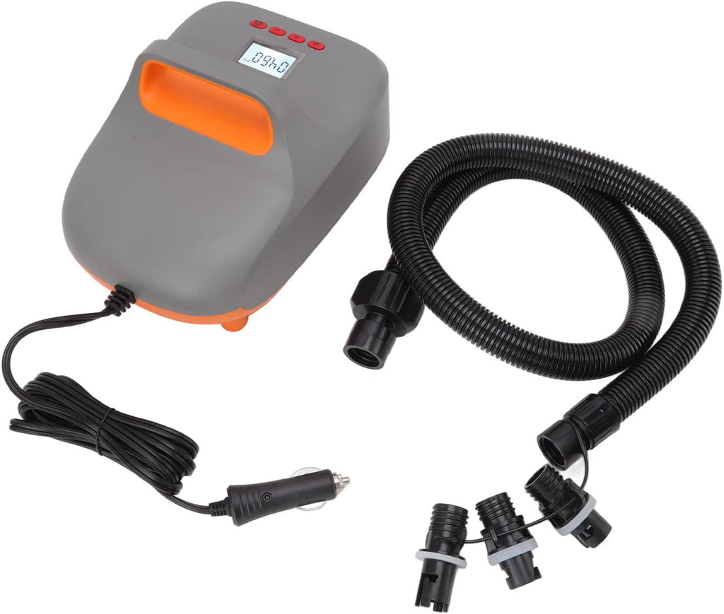 20PSI High Pressure Air Pump for Paddle Board, Electric Inflation Deflation Pump with LCD Screen, Portable 12V DC Car Connector for, Inflatable Boats, Tents, Quick Conversion