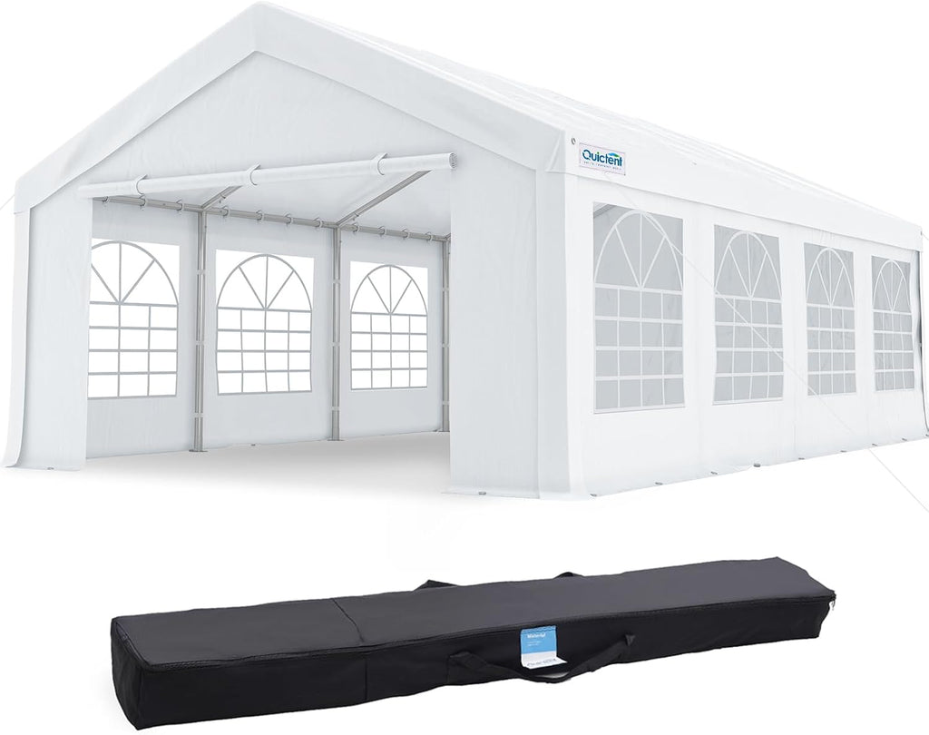 Quictent Party Tent Heavy Duty Outdoor Canopy Tent Wedding Event Shelter BBQ Wedding Tents for Parties with Storage Bags (13'x26')