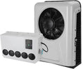 12V Electric Split Air Conditioners For Trucks, Construction Vehicles, Excavators, Harvesters, DC Parking RV Rooftop Air Conditioner Easy To Install(White)