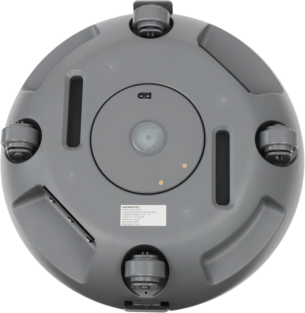 Cordless Robotic Pool Cleaners, Automatic Swimming Pool Cleaning Machine High Efficiency Pool Cleaning Robot, for Pools, Spas, Hot Tubs, and Landscape Pools (Grey, White)