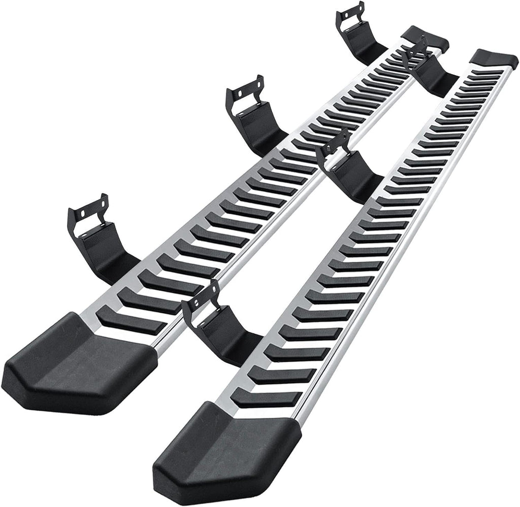 COMNOVA Side Step Nerf Bar Running Board Replacement for Ford F-150 Super Cab (3/4 Size Rear Doors) 04-14,6 Inch Step Pad Design,OE Style (Stainless Steel).