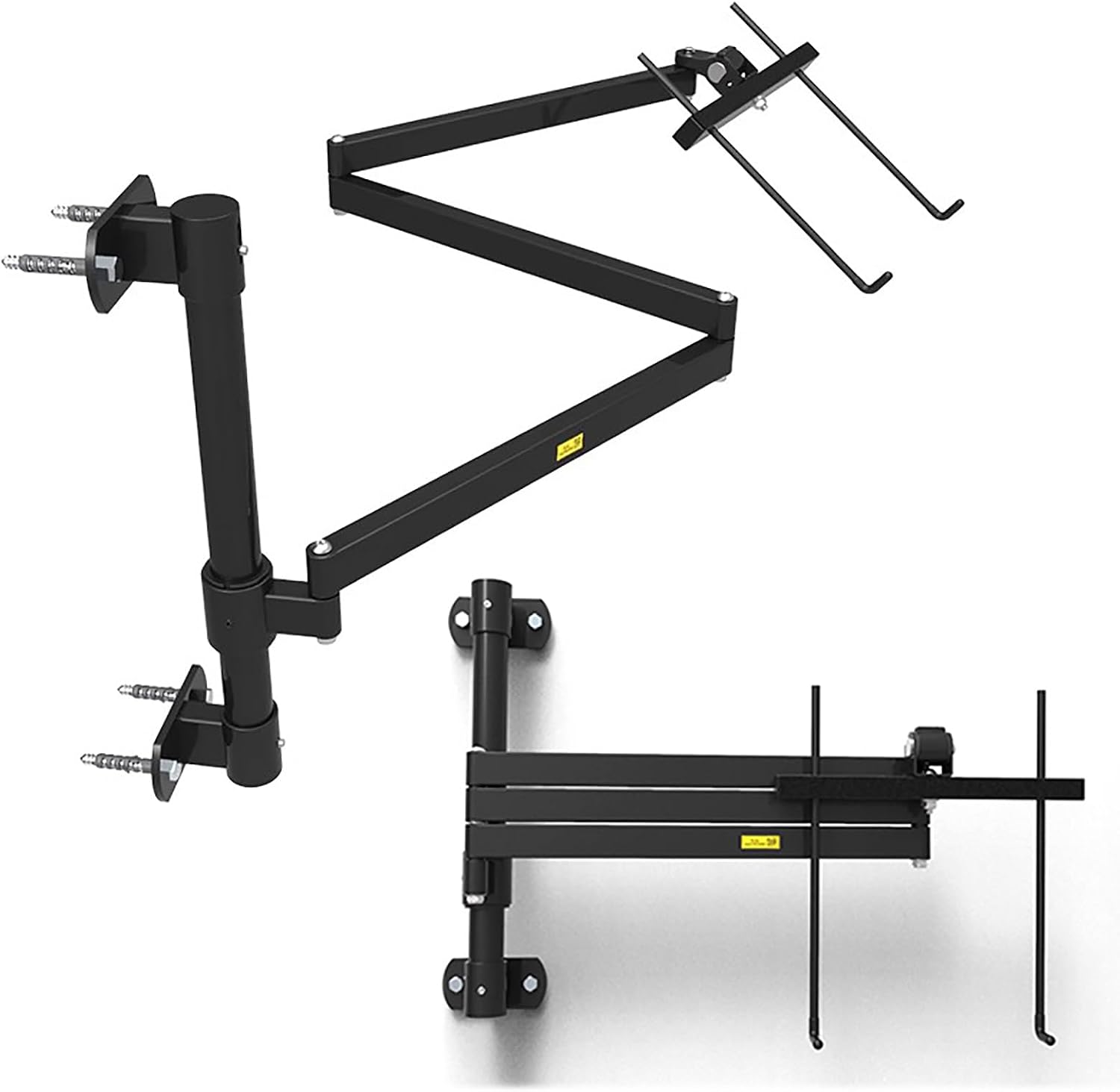 Wall Mount Laptop Stand Arm,Extended rotatable Laptop Tray for 12'-17' Notebook Screen,Aluminum Laptop Stand Holds,Full Motion Adjustments