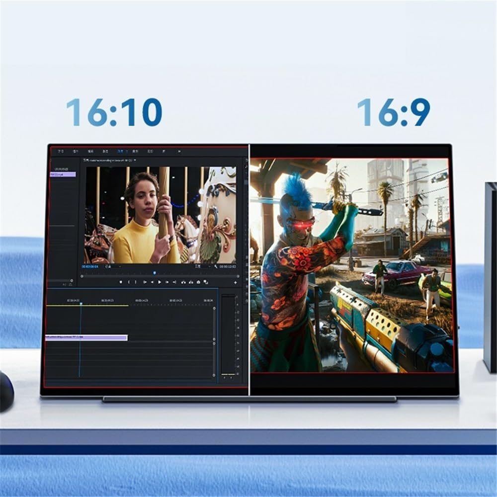 Portable Monitors 1920 * 1200 Resolution 16-inch Touch Display 60HZ IPS Secondary Screen for Office Games