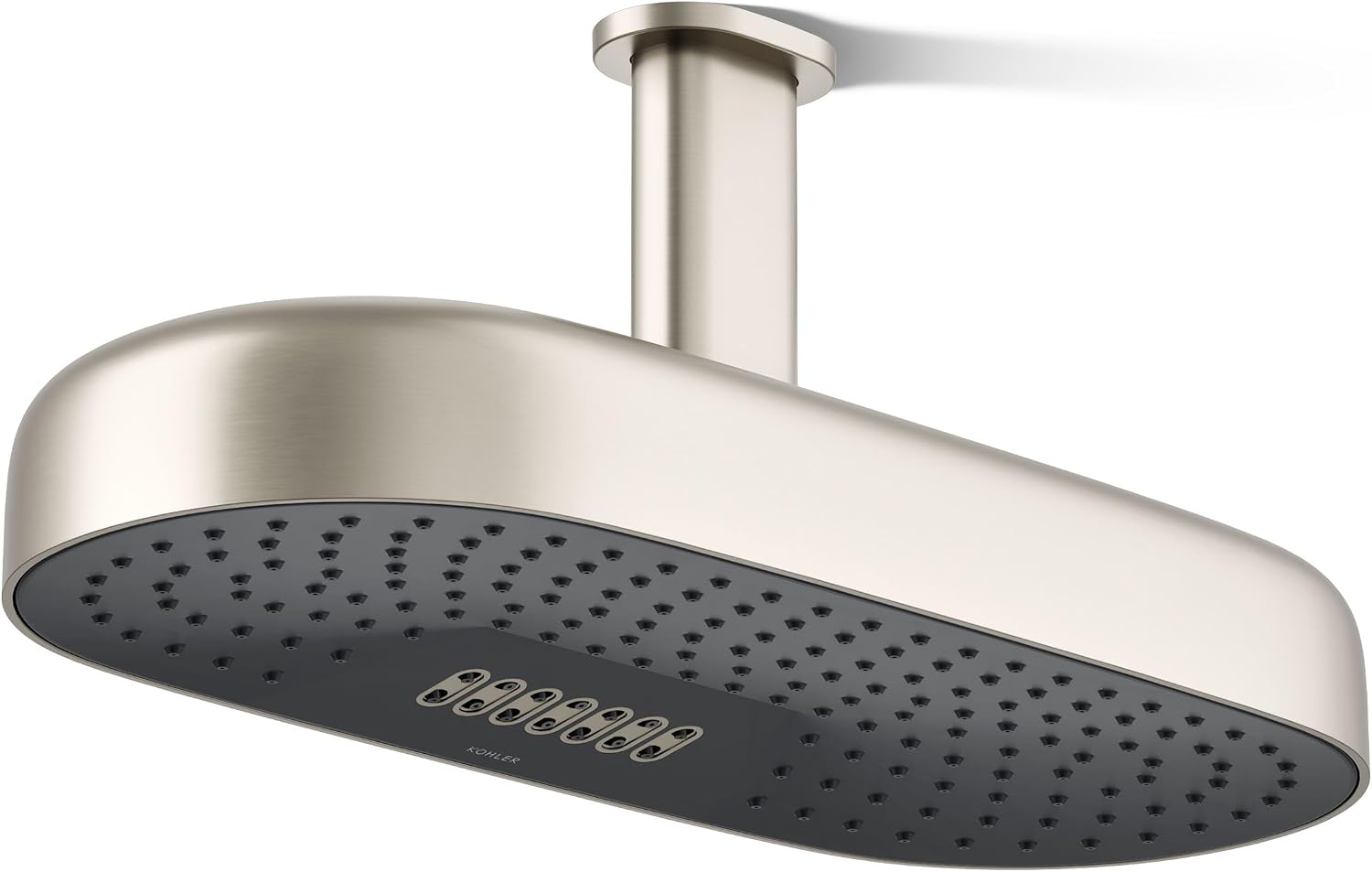 Kohler 26297-BN Statement® Oblong 18' two-function rainhead, 2.5 gpm, Vibrant Brushed Nickel