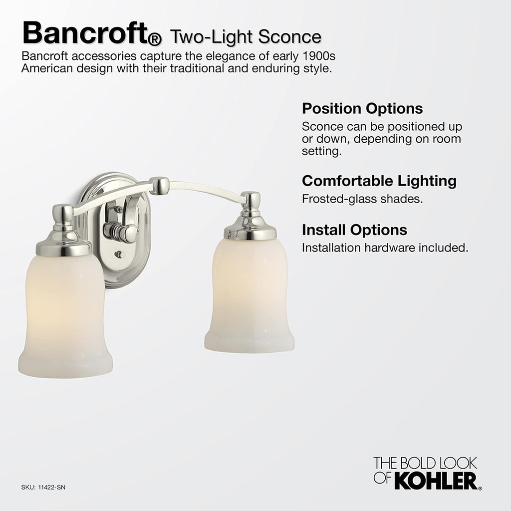 KOHLER BANCROFT® DOUBLE SCONCE