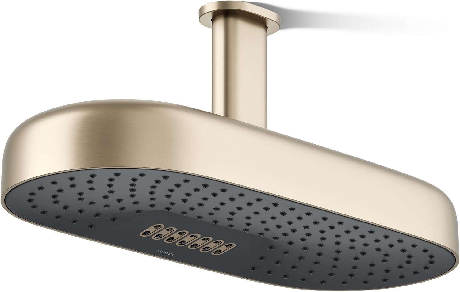 Kohler 26297-BV Statement® Oblong 18' two-function rainhead, 2.5 gpm, Vibrant Brushed Bronze