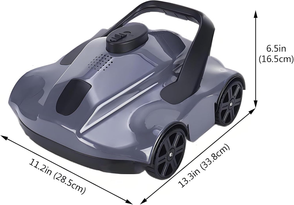 Pool Surface Skimmer Cleaner with Fine Filter, Lightweight Automatic Pool Vacuum Robot, Cordless Robotic Pool Cleaner for 1076 Sq.ft Pool