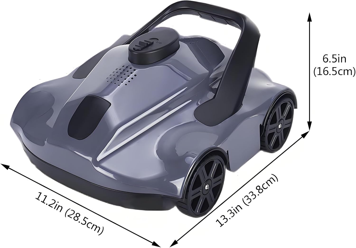 Pool Surface Skimmer Cleaner with Fine Filter, Lightweight Automatic Pool Vacuum Robot, Cordless Robotic Pool Cleaner for 1076 Sq.ft Pool
