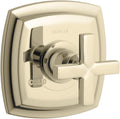 KOHLER K-T16239-3-AF Margaux Thermostatic Valve Trim with Cross Handle, Valve Not Included, Vibrant French Gold