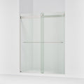 KOHLER K-706015-L-MX Levity Shower Door, 74.00 x 3.06 x 59.63 inches, Crystal Clear with Matte Nickel frame