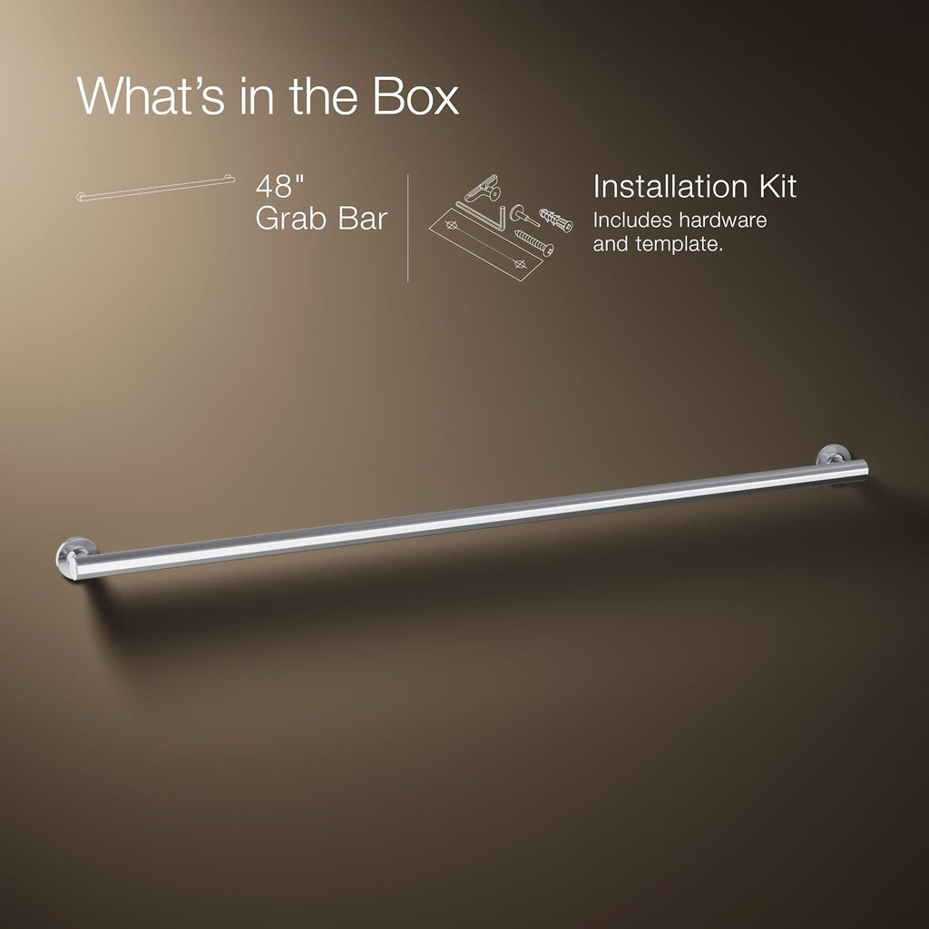 KOHLER Purist 48' Grab Bar Finish: Polished Stainless