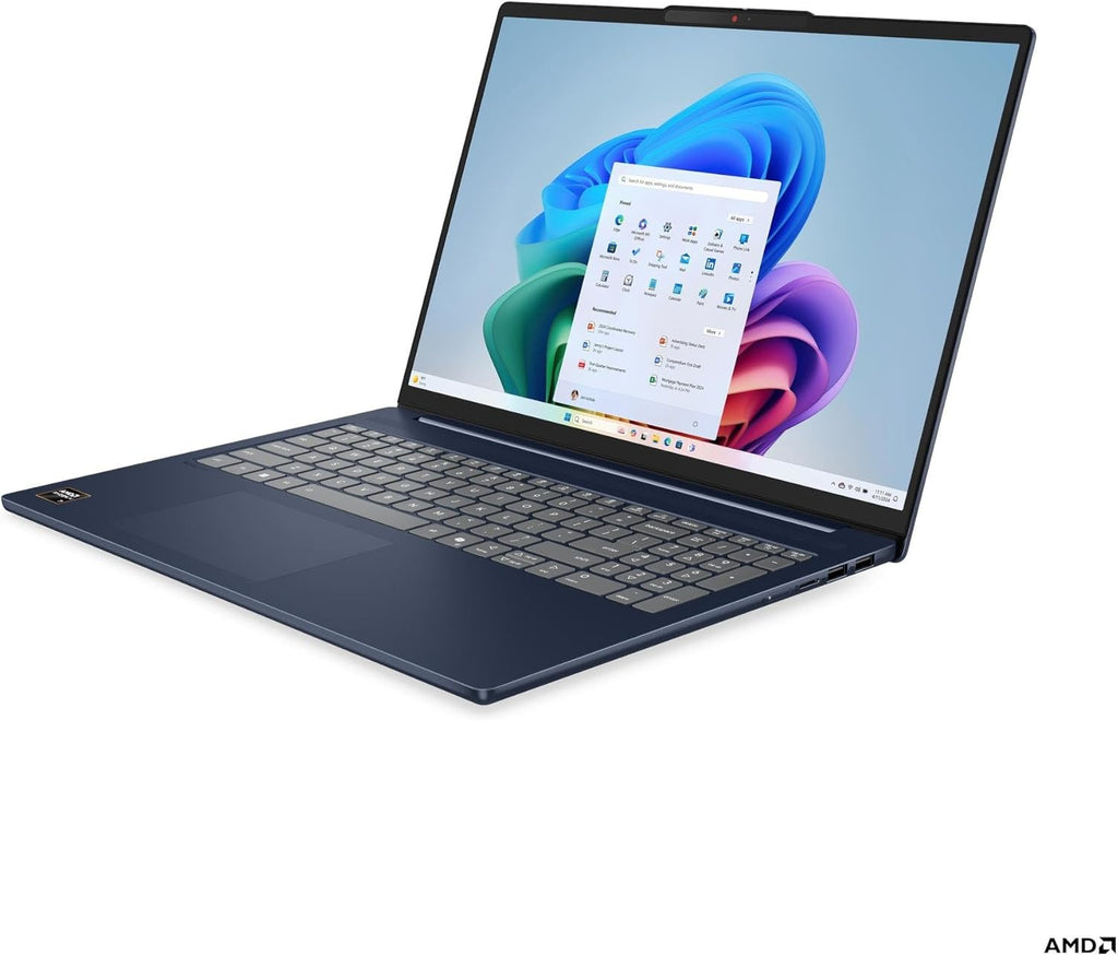 Lenovo 2025 IdeaPad Slim 5 16AKP10 Personal Laptop - 16' 1920x1200 Touchscreen 60Hz - 8-Core AMD Ryzen AI 7 350-32GB AM 1TB SSD - AMD Radeon 860M Graphics - 1080p + IR Camera - W11H - Cosmic Blue