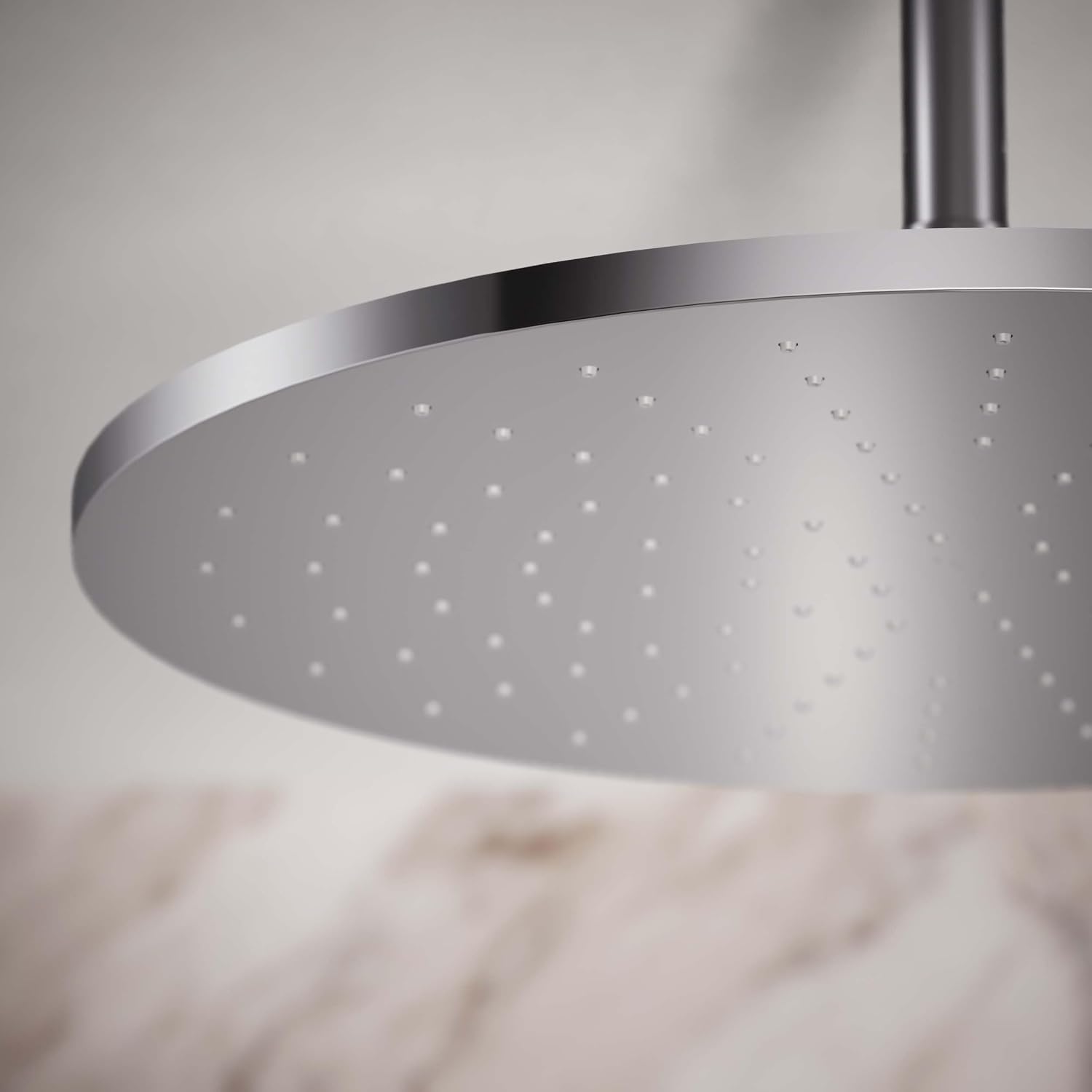 Kohler 13691-CP Contemporary Round 14' single-function rainhead, 2.5 gpm, Polished Chrome