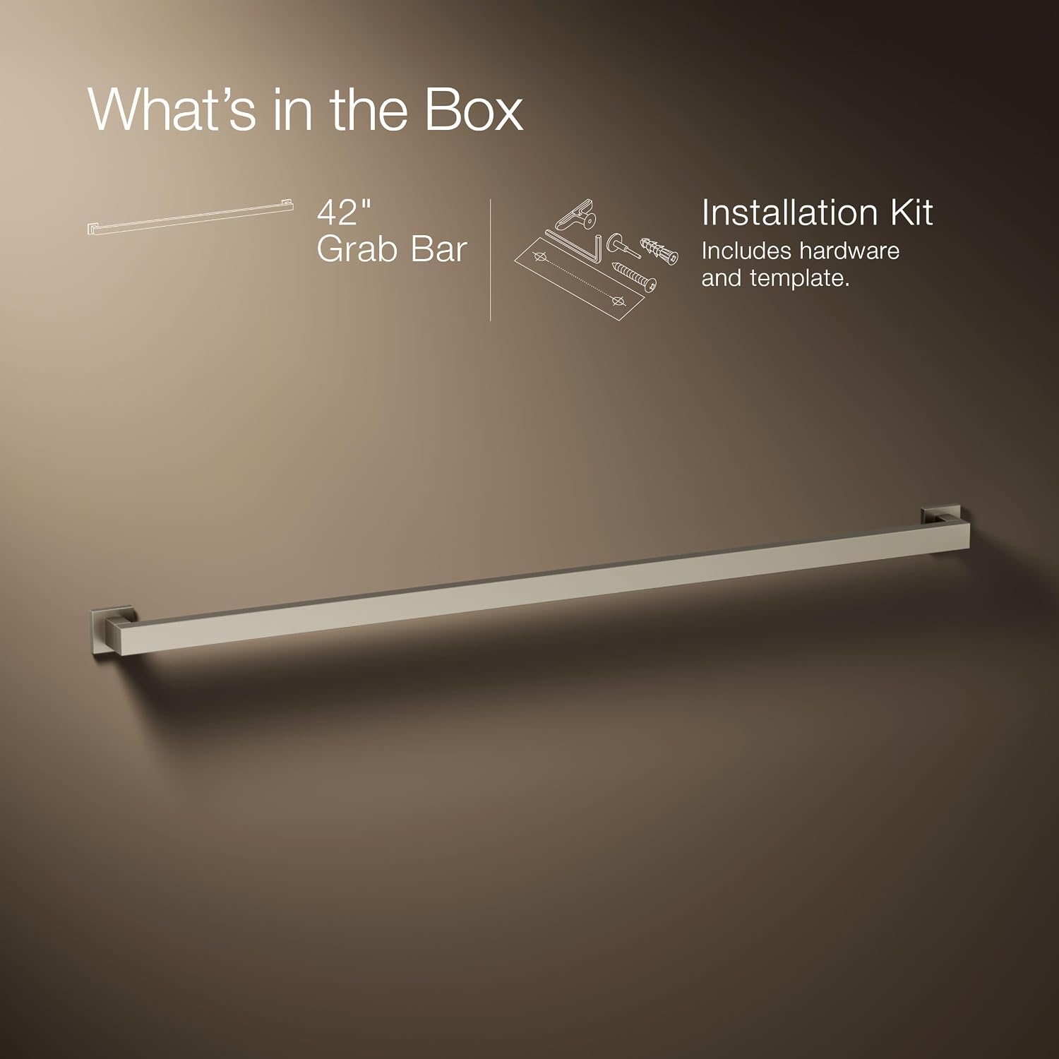KOHLER SQUARE 42 GRAB BAR