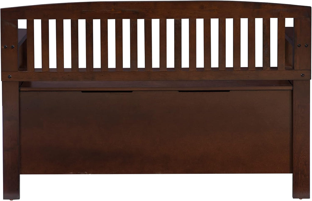 Linon Home Dcor Linon Home Decor Cynthia Storage Bench, 50'w x 17.25'd x 32'h, Walnut