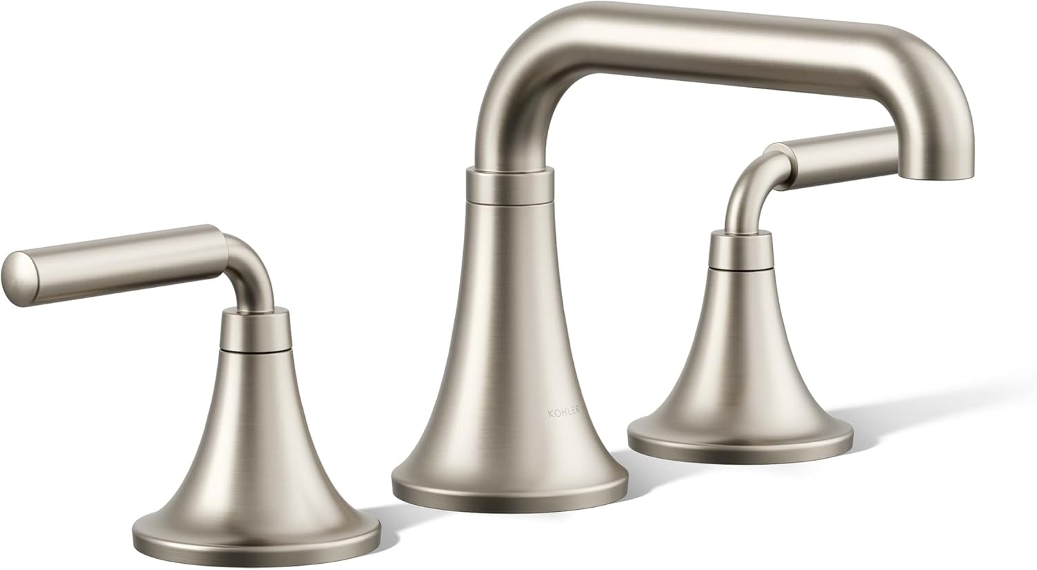 KOHLER 27416-4K-BN K-27416-4K-BN Tone Widespread Bathroom Sink Faucet, 1.0 GPM, Vibrant Brushed Nickel