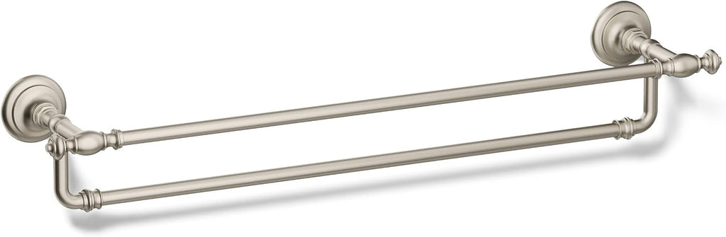 Kohler 72570-BN Artifacts® 24' Double Towel bar, Vibrant Brushed Nickel