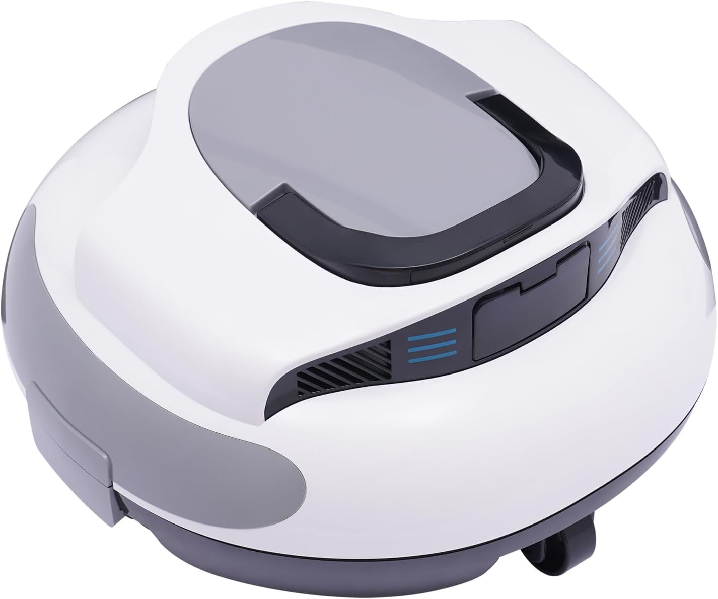 Robotic Cordless Pool Vacuum Cleaner - Automatic Swimming Pool Cleaning Machine with Powerful Suction, Dual Brushless Motors, 75 Mins Runtime, Ideal for Inground and Above Ground Pools up to 807 ft²