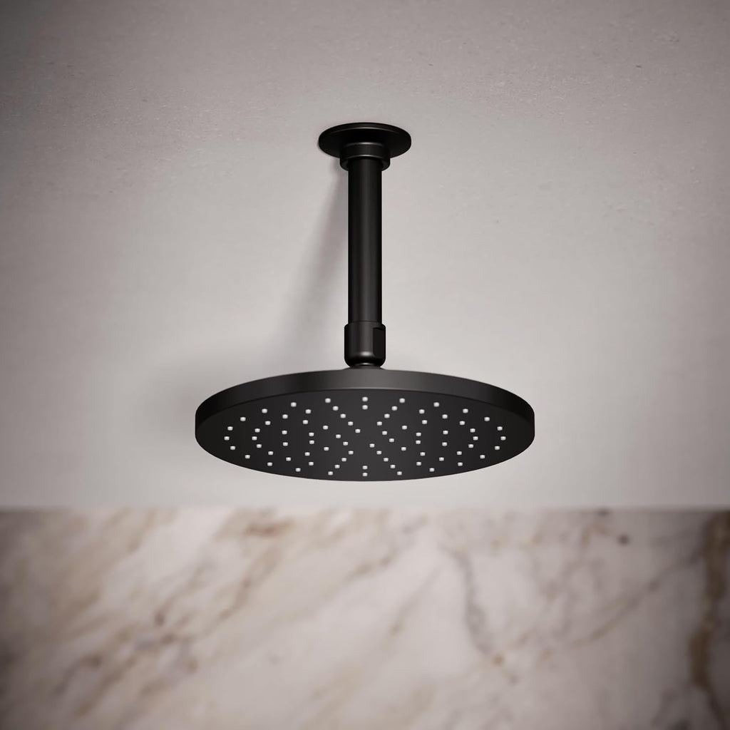 Kohler 13688-BL Contemporary Round 8' single-function rainhead, 2.5 gpm, Matte Black
