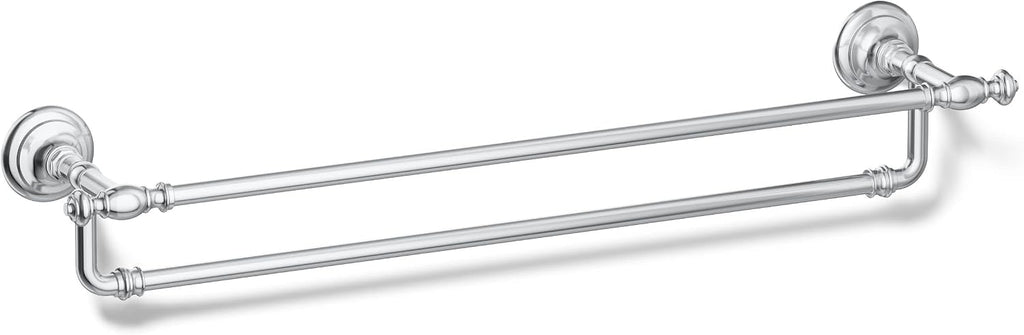 Kohler 72570-CP Artifacts® 24' Double Towel bar, Polished Chrome
