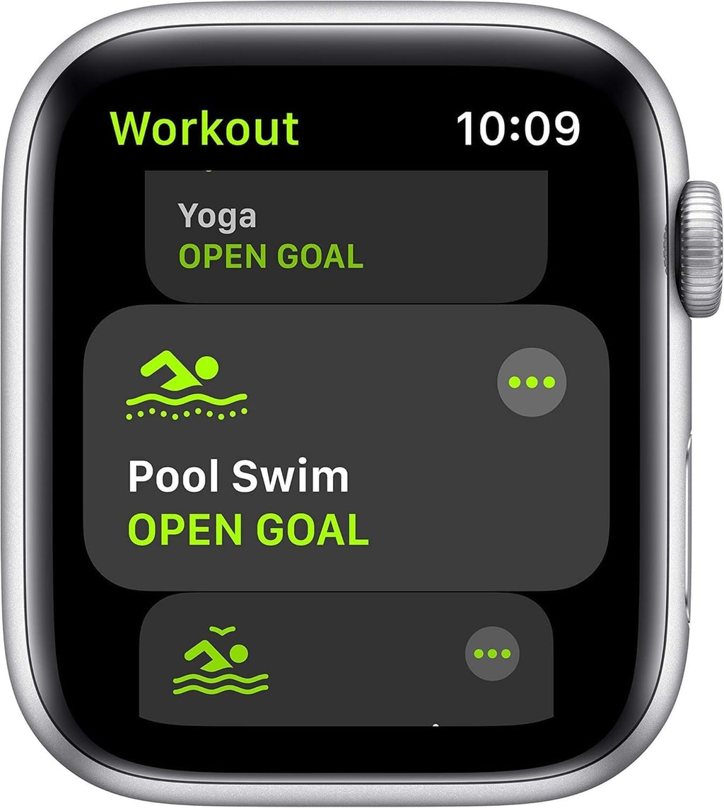Apple Watch SE (2nd Gen) (GPS, 44mm) - Silver Aluminum Case with White Sport Band, S/M (Renewed)
