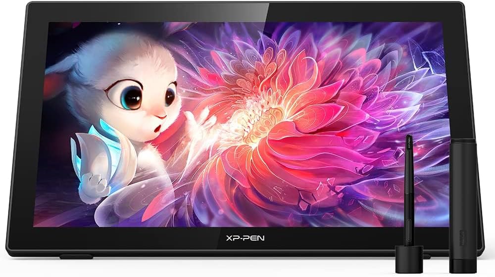Drawing Tablet with Screen XPPen Artist 22 2nd Computer Graphics Tablet 122% sRGB with Tilt Function Battery-Free Stylus Adjustable Stand, 21.5inch Pen Display Compatible with Windows PC, Mac, Linux