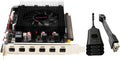 Radeon R7 350 Mini 6DP 4GB GDDR5 Graphics Card, 6 Monitor Mini Display 6 Port Outputs Computer Video Card，tarjeta gráfica (mini6DP 4G to HDMI)