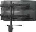 6 Six Monitor Desk Mount Arm Fits Screens up to 32 inch, 19.8 lbs/Weight Capacity per Screen, Fully Adjustable Bracket Stand Black HP X35JX-6