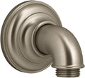Kohler K-72796-BV Artifacts Wall-mount supply elbow, Vibrant Brushed Bronze