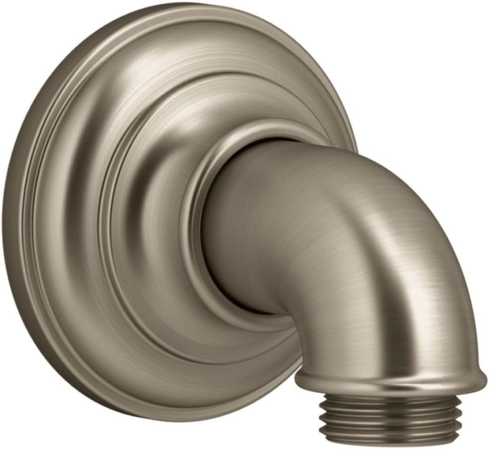 Kohler K-72796-BV Artifacts Wall-mount supply elbow, Vibrant Brushed Bronze
