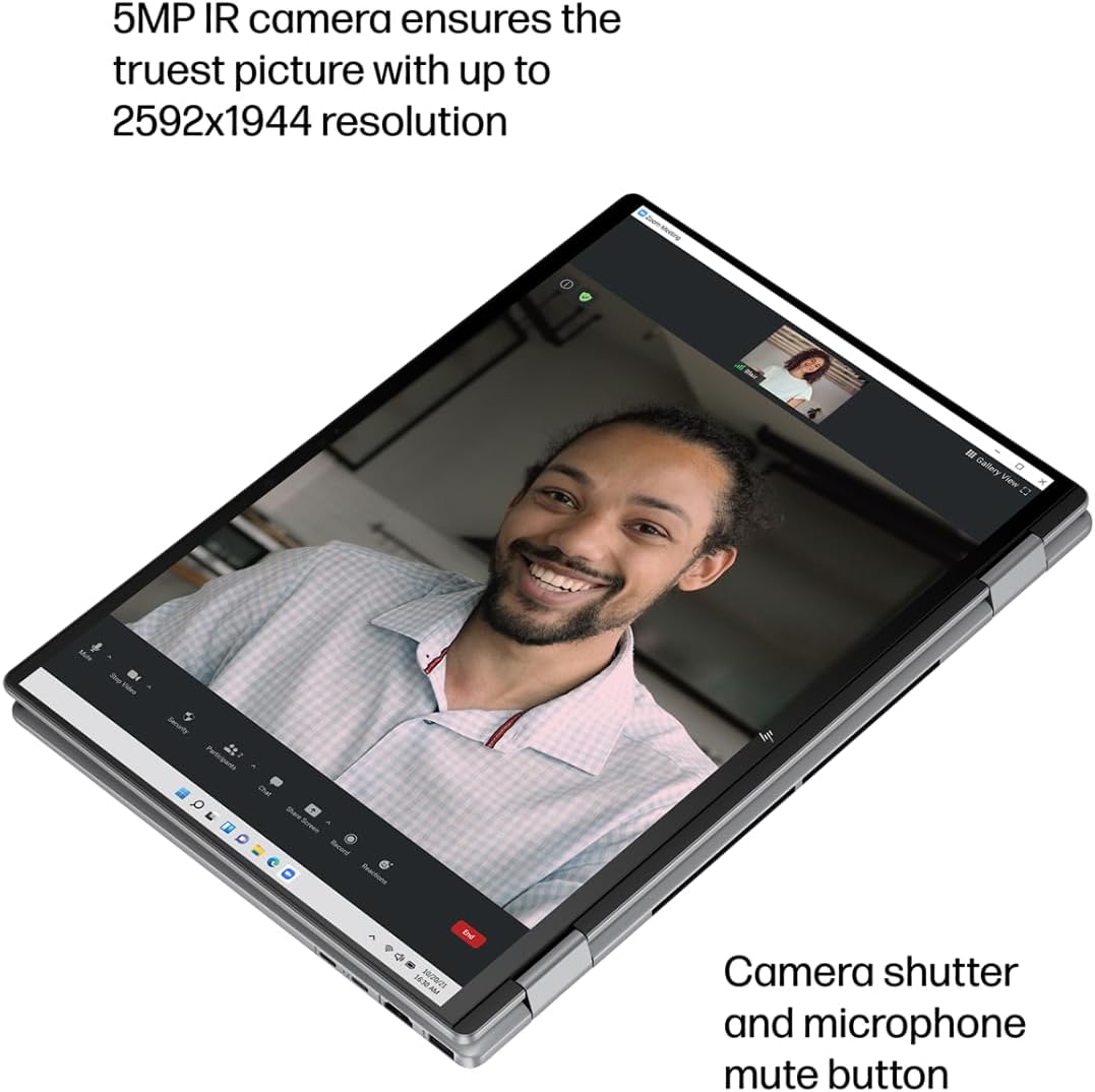 HP - Envy 2-in-1 16' Wide Ultra XGA (1920 x 1200) Touch-Screen Laptop - Ryzen 5 8640HS - 5MP IR Camera - Backlit KB - Windows 11 Pro - W/Mouse pad (8GB RAM | 1TB PCIe SSD)