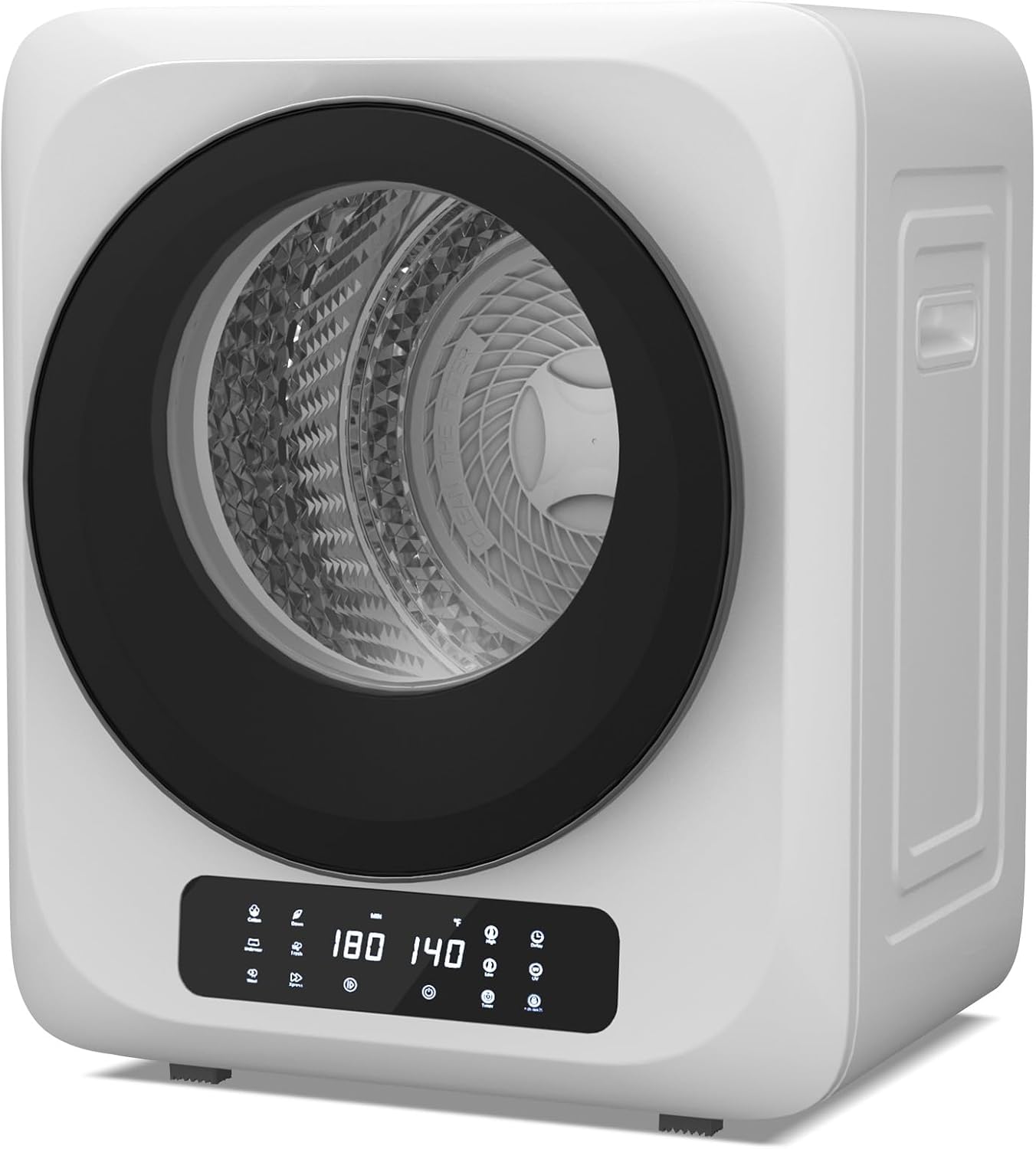VCJ Portable Dryer for Laundry, 12lbs Clothes Dryer with 6 Drying Modes & 8H Timer, LED Display 850W Front Load Compact Electric Dryer for Apartment, RVs, Dorms