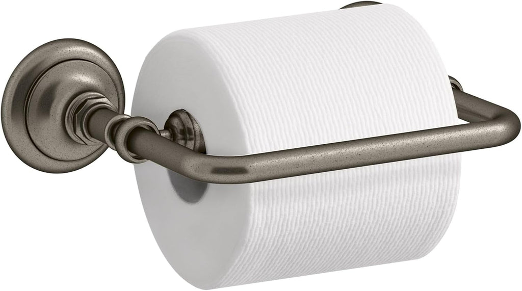 Kohler K-72573 Artifacts Single Bar Horizontal Tissue Holder - Matte Black
