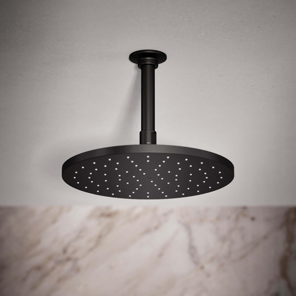 Kohler 13689-BL Contemporary Round 10' single-function rainhead, 2.5 gpm, Matte Black