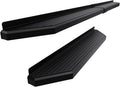 APS 6-inch (Black Stainless Steel Powder Coated Flat Style) Running Boards Side Bars Side Steps Compatible with Ford Econoline 1999-2014 Full Size Van 3-Door