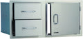 Bull Outdoor Products 55875 38' Door/Drawer Combo – 304 16 Gauge Stainless Steel, Soft Close Drawers, Double Walled Door, Access for Propane Tanks, Rust Resistant Outdoor Kitchen Storage
