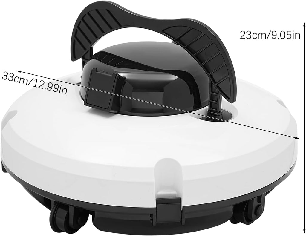 Cordless Pool Vacuum Cleaner for Above Ground Pools, Robotic Pool Cleaner Stronger Suction, 120 Mins Runtime, Automatic Robot Pool Cleaners Swimming Pool Cleaning Machine for Inground Pools